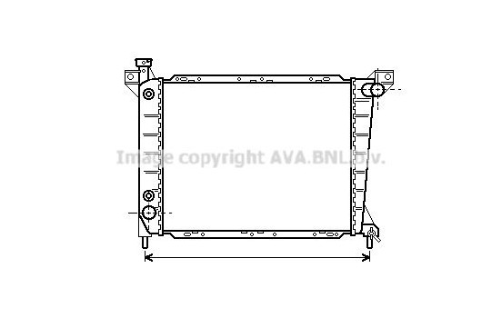 Radiator, engine cooling FD2246 Ava Quality Cooling