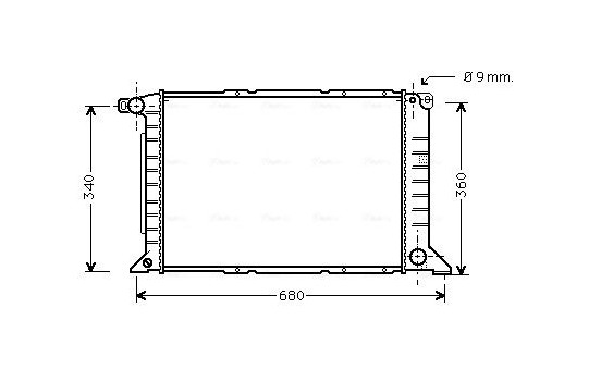 Radiator, engine cooling FD2261 Ava Quality Cooling