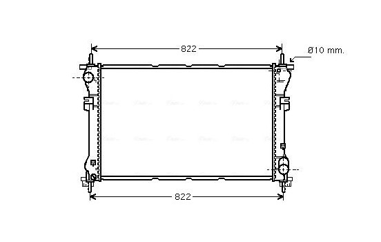 Radiator, engine cooling FD2320 Ava Quality Cooling