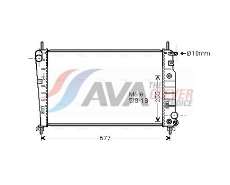 Radiator, engine cooling FD2344 Ava Quality Cooling