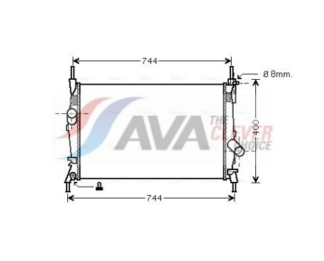 Radiator, engine cooling FD2403 Ava Quality Cooling