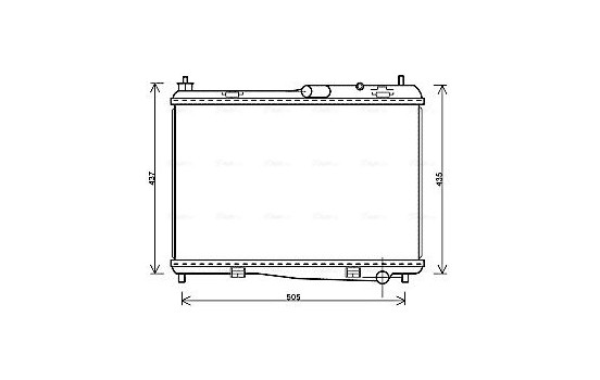 Radiator, engine cooling FD2440 Ava Quality Cooling