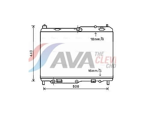 Radiator, engine cooling FD2441 Ava Quality Cooling