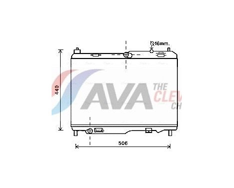Radiator, engine cooling FD2442 Ava Quality Cooling