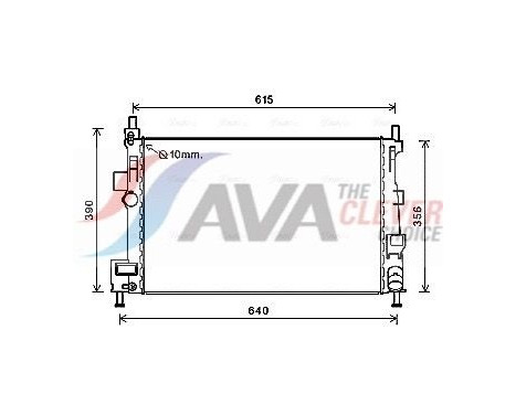 Radiator, engine cooling FD2601 Ava Quality Cooling