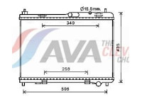 Radiator, engine cooling FD2605 Ava Quality Cooling