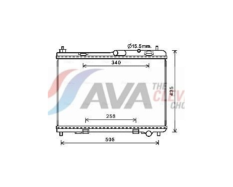 Radiator, engine cooling FD2605 Ava Quality Cooling