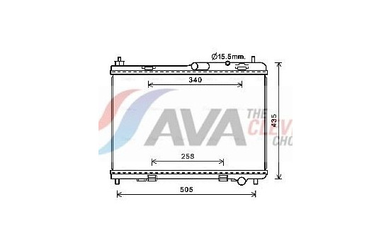 Radiator, engine cooling FD2605 Ava Quality Cooling