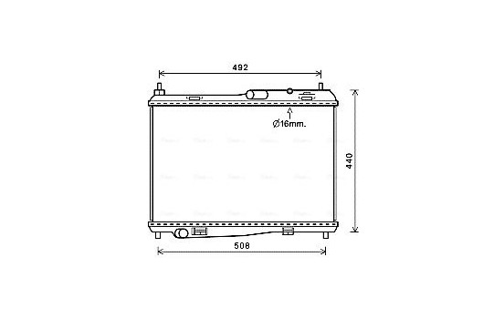 Radiator, engine cooling FD2620 Ava Quality Cooling