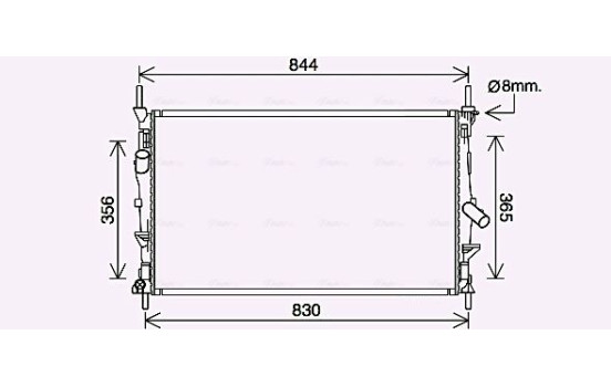 Radiator, engine cooling FD2628 Ava Quality Cooling