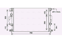 Radiator, engine cooling FD2641 Ava Quality Cooling