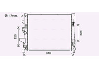 Radiator, engine cooling FD2644 Ava Quality Cooling