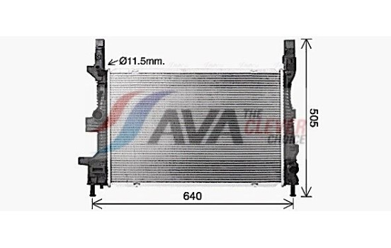 Radiator, engine cooling FD2665 Ava Quality Cooling, Image 2