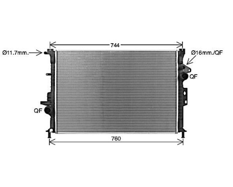 Radiator, engine cooling FD2676 Ava Quality Cooling