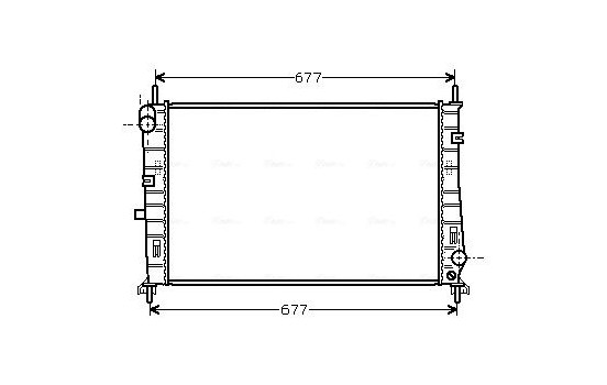 Radiator, engine cooling FDA2165 Ava Quality Cooling