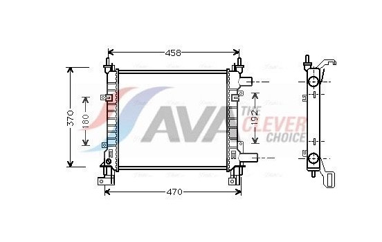Radiator, engine cooling FDA2260 Ava Quality Cooling