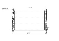Radiator, engine cooling FDA2335 Ava Quality Cooling
