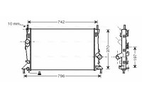 Radiator, engine cooling FDA2369 Ava Quality Cooling