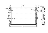 Radiator, engine cooling FDA2425 Ava Quality Cooling