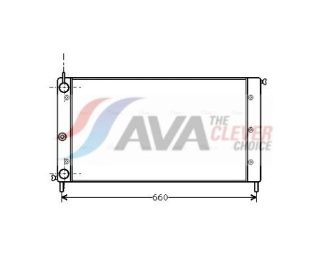 Radiator, engine cooling FT2058 Ava Quality Cooling