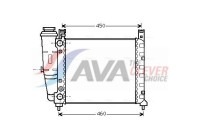 Radiator, engine cooling FT2059 Ava Quality Cooling