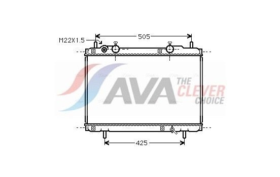 Radiator, engine cooling FT2184 Ava Quality Cooling