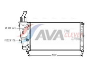 Radiator, engine cooling FT2200 Ava Quality Cooling