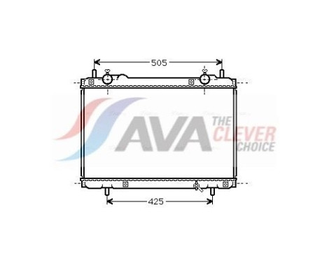 Radiator, engine cooling FT2207 Ava Quality Cooling