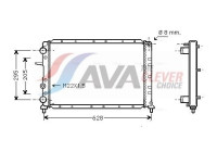 Radiator, engine cooling FT2236 Ava Quality Cooling