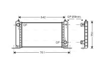 Radiator, engine cooling FT2251 Ava Quality Cooling