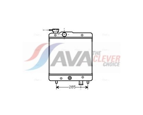 Radiator, engine cooling FTA2025 Ava Quality Cooling