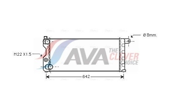 Radiator, engine cooling FTA2074 Ava Quality Cooling