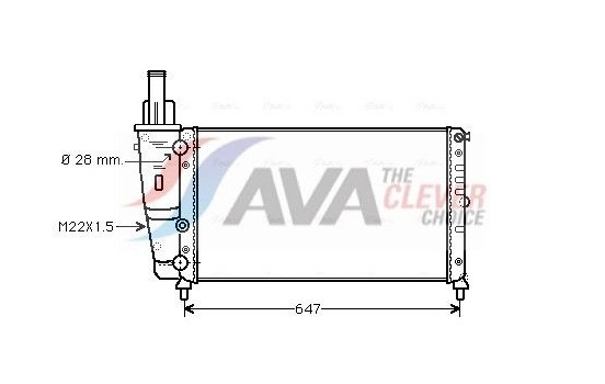 Radiator, engine cooling FTA2140 Ava Quality Cooling