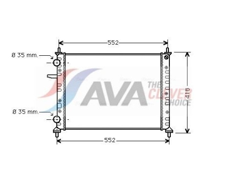 Radiator, engine cooling FTA2229 Ava Quality Cooling