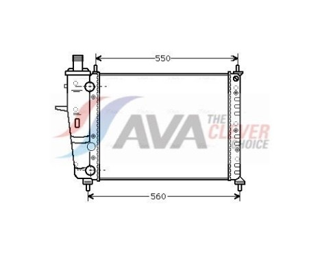 Radiator, engine cooling FTA2230 Ava Quality Cooling