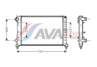 Radiator, engine cooling FTA2261 Ava Quality Cooling
