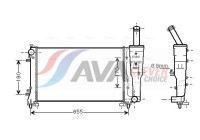 Radiator, engine cooling FTA2297 Ava Quality Cooling