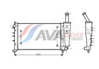 Radiator, engine cooling FTA2299 Ava Quality Cooling