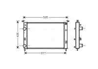 Radiator, engine cooling FTA2316 Ava Quality Cooling