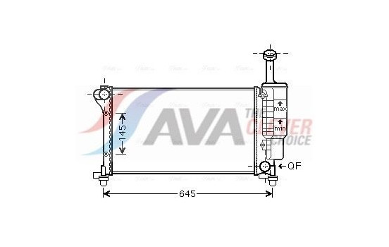 Radiator, engine cooling FTA2335 Ava Quality Cooling