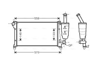 Radiator, engine cooling FTA2368 Ava Quality Cooling