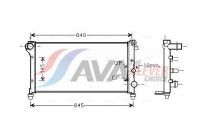 Radiator, engine cooling FTA2379 Ava Quality Cooling