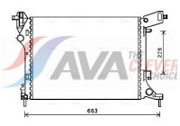Radiator, engine cooling FTA2413 Ava Quality Cooling