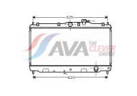 Radiator, engine cooling HD2016 Ava Quality Cooling
