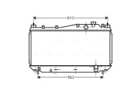 Radiator, engine cooling HD2113 Ava Quality Cooling