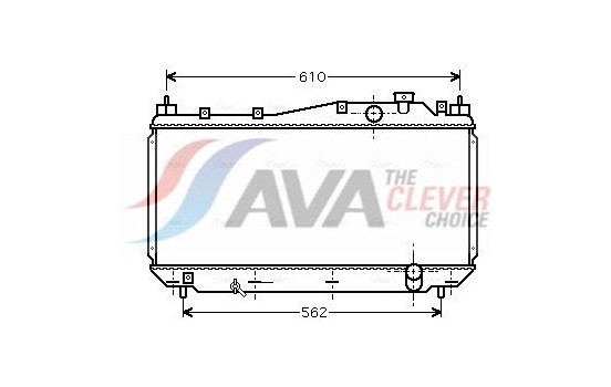 Radiator, engine cooling HD2113 Ava Quality Cooling