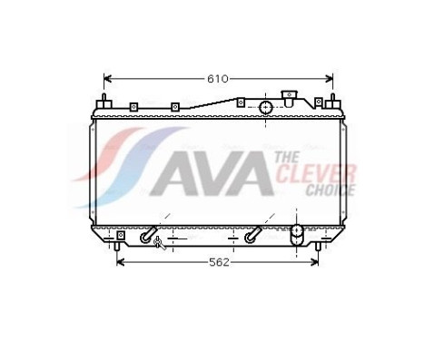 Radiator, engine cooling HD2114 Ava Quality Cooling