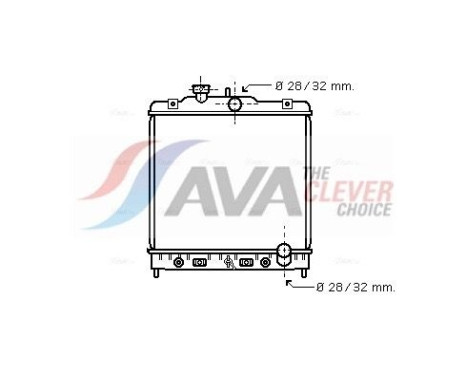 Radiator, engine cooling HD2122 Ava Quality Cooling