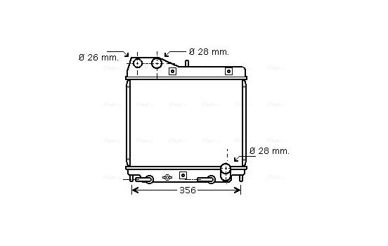 Radiator, engine cooling HD2161 Ava Quality Cooling