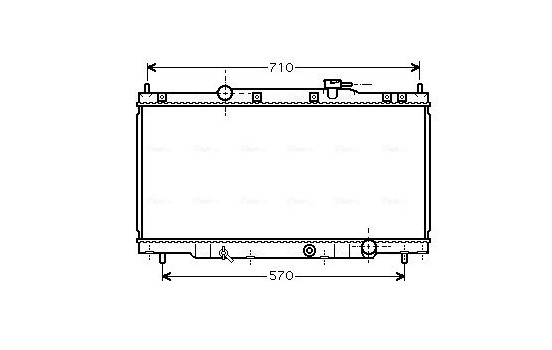 Radiator, engine cooling HD2162 Ava Quality Cooling